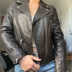 Rag & Bone Chocolate Leather Jacket